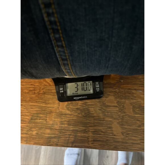 Wrangler Mens Jacket M Tall Blue Denim Brown Corduroy Collar Plaid Lined Western - Picture 15 of 15